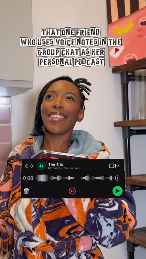 Instagram post by @msritab for WhatsApp. Caption reads: [...] voice notes are private thanks to @whatsapp....