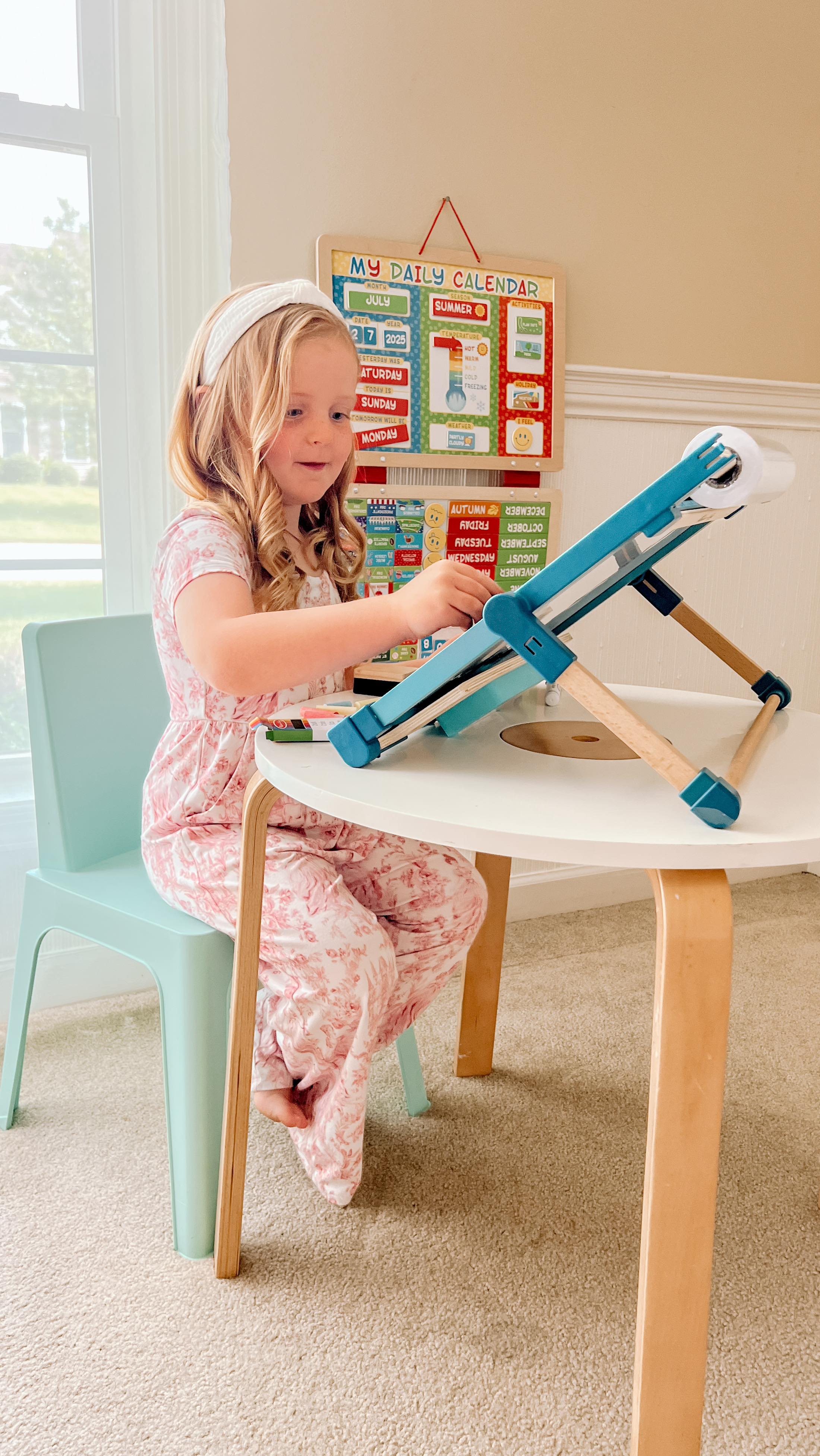 Instagram post by @kidsandcabernet for Melissa & Doug. Caption reads: {ad} It’s hard to believe we’re almost back to....