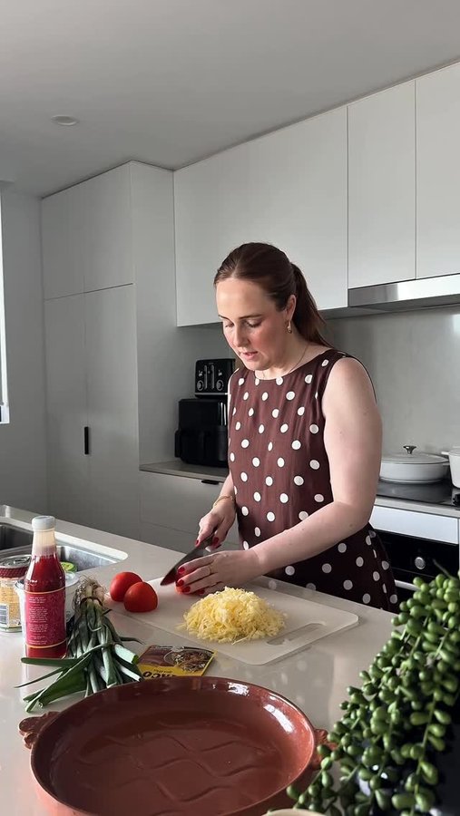 Instagram post by @courtneymangan for Woolworths. Caption reads: The Christmas season is upon us, which means we....