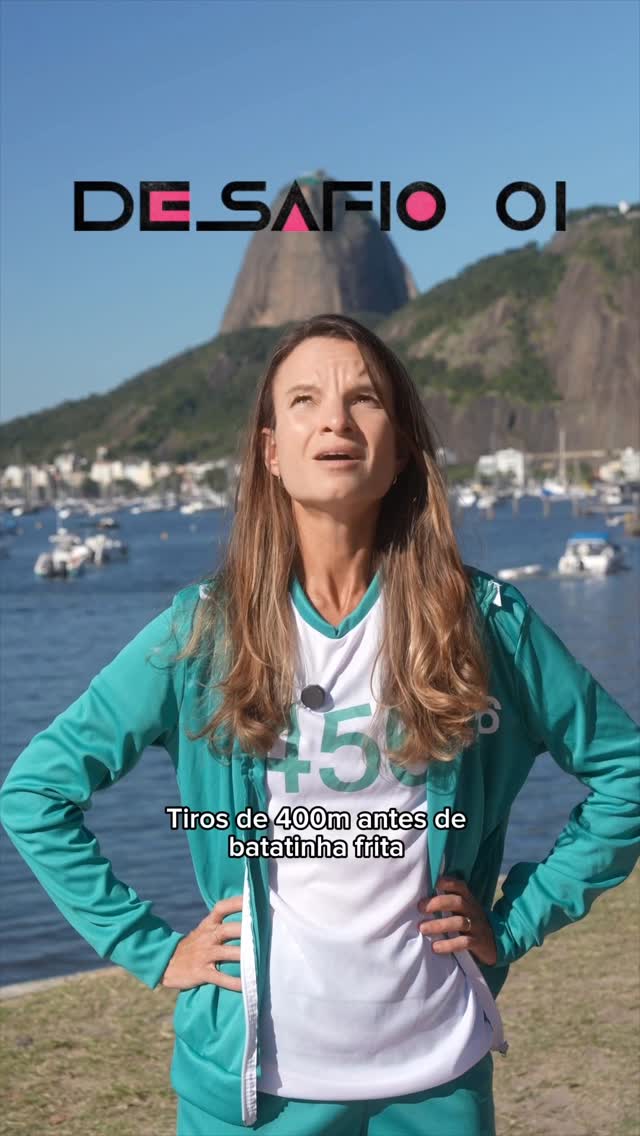 Instagram post by @sette_julia for Claro Perú. Caption reads: E disseram que a corrida era um esporte barato.......