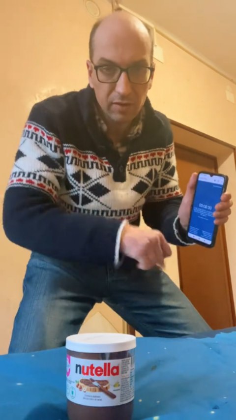 Instagram post by @kenleefastestman for Nutella. Caption reads: NUTELLA:FASTEST TOUCH EVER SEEN🌍🪐👽🤯😱!!!by Ken....