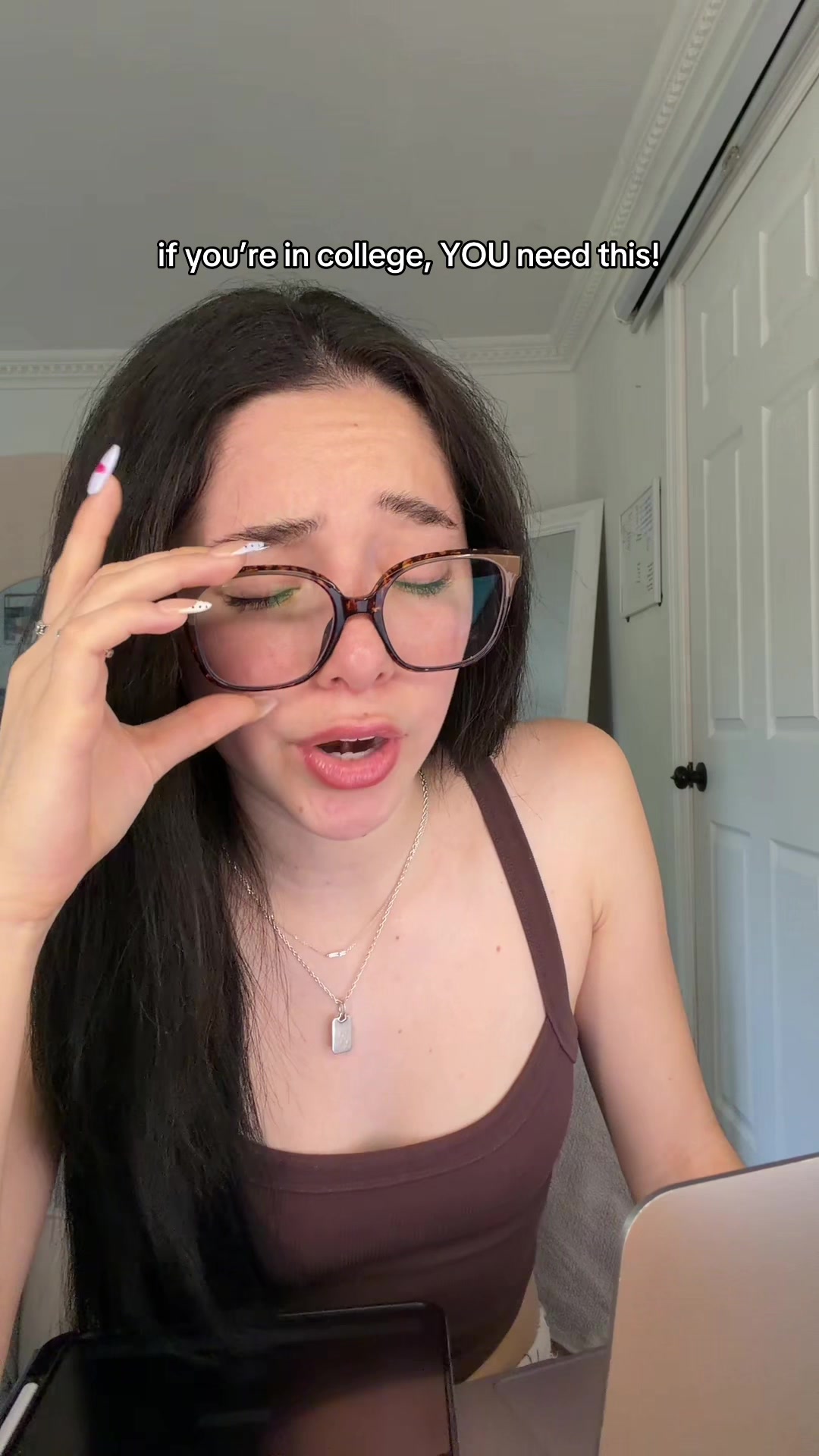 TikTok post by @kayla.castroo for Gauth. Caption reads: [...] the hack that saved me during finals @Gauth....