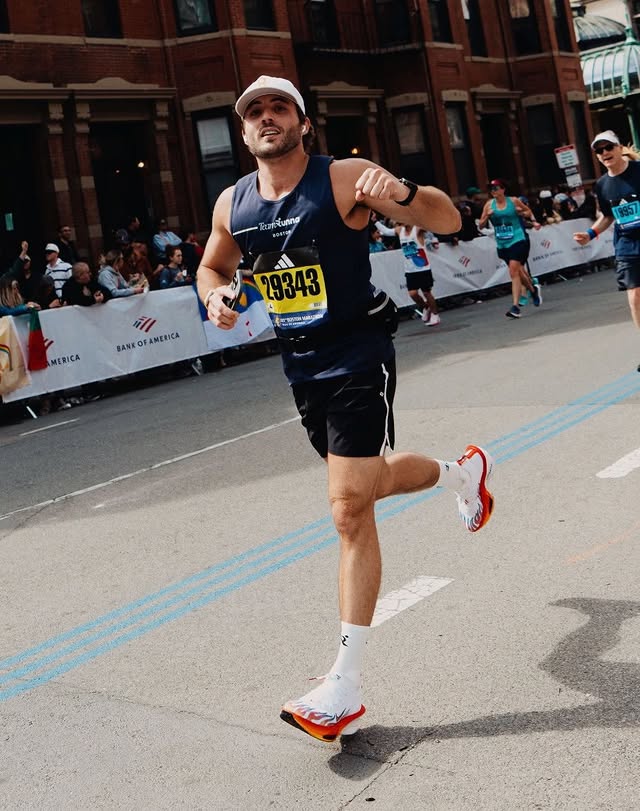 Instagram post by @themattyrossi for Bank of America. Caption reads: [...] 130th @bostonmarathon Presented by....