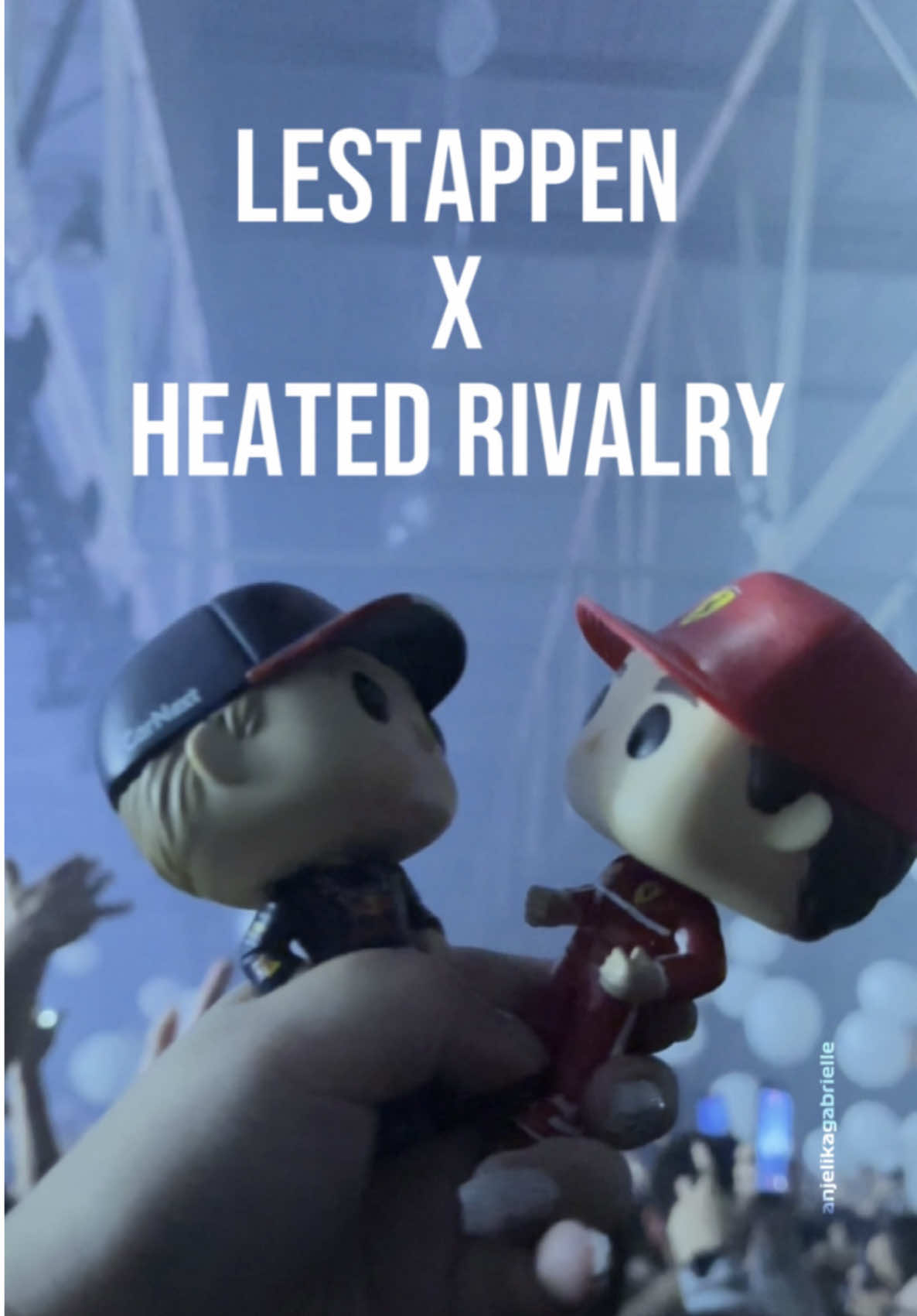 TikTok post by @anjelikagabrielle for Ferrari. Caption reads: lestappen x heated rivalry🤗 flash warning! this....