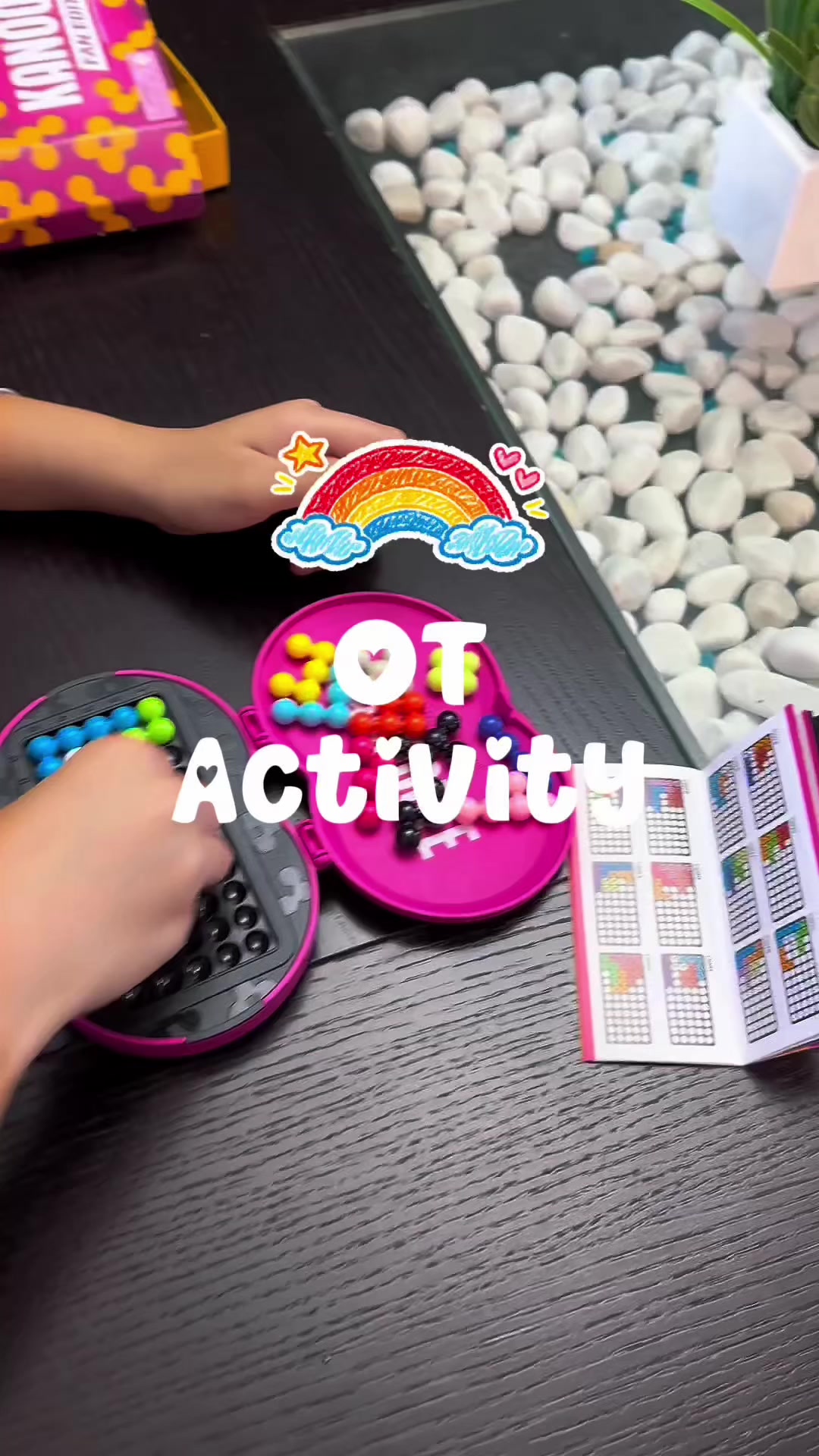 TikTok post by @learningthroughplay_ot for Educational Insights. Caption reads: Of course the pink Kanoodle was coming home with....