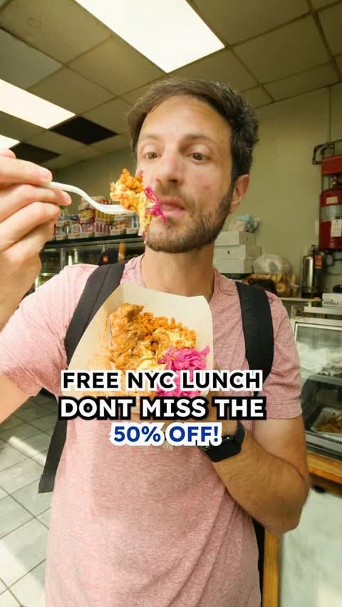 Instagram post by @jeremyjacobowitz for CookUnity. Caption reads: get 50% off your first order with @cookunity using....