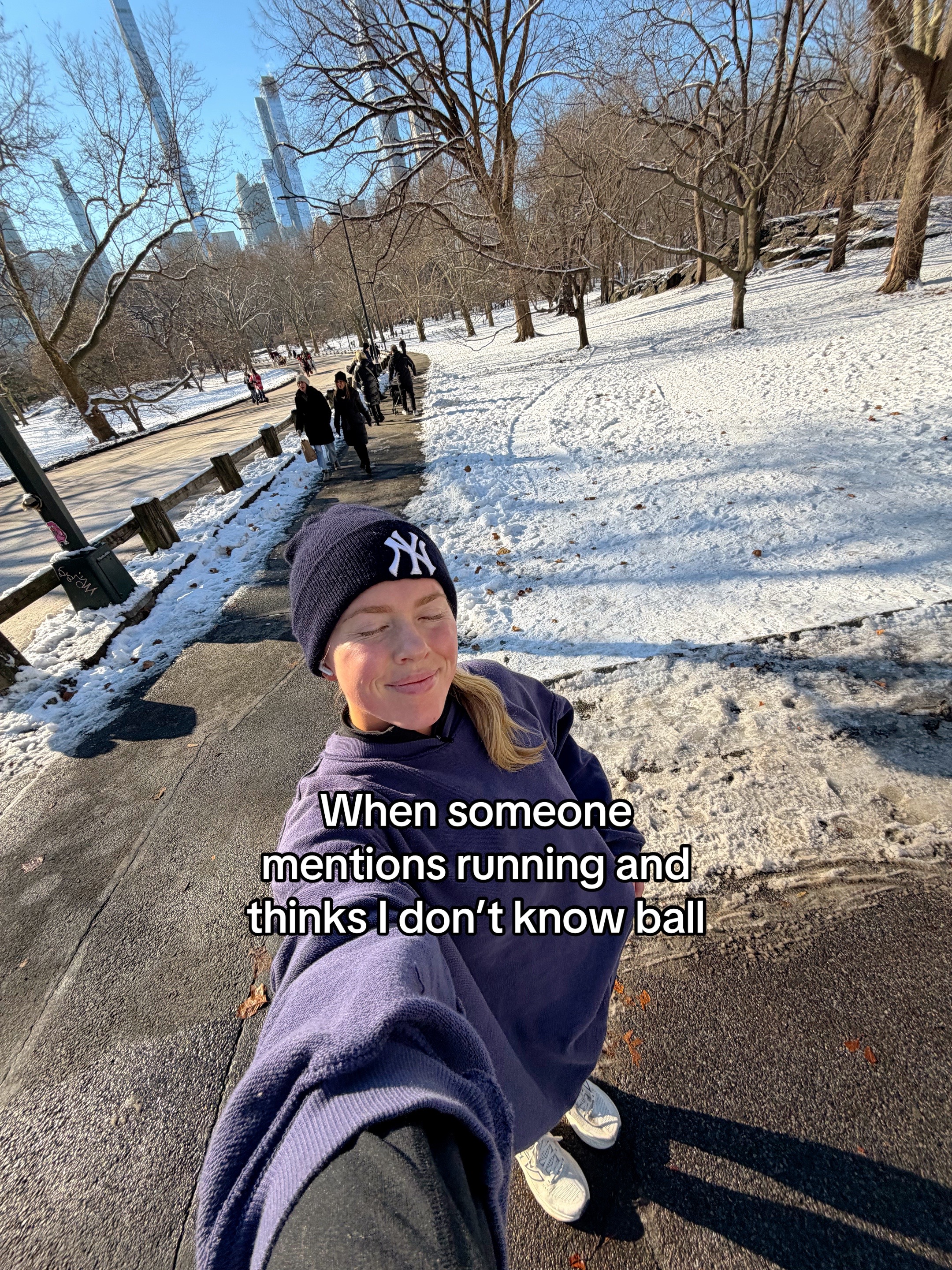 TikTok post by @macy_thompsonn for Strava. Caption reads: [...] this year! Big year ahead #runner....