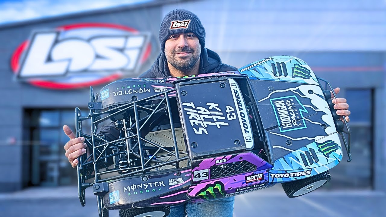 YouTube post by @beyondRC for Rlaarlo. Caption reads: Did Losi Make a HUGE Mistake?.