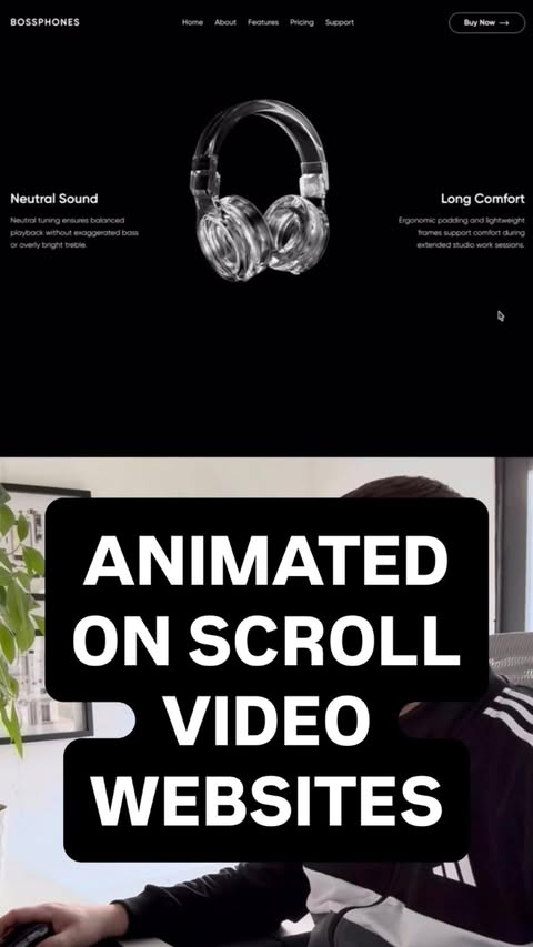 Instagram post by @frontendjoe for Wix Studio. Caption reads: Did you know @wixstudio did this? 👀⁣ ⁣ Comment....