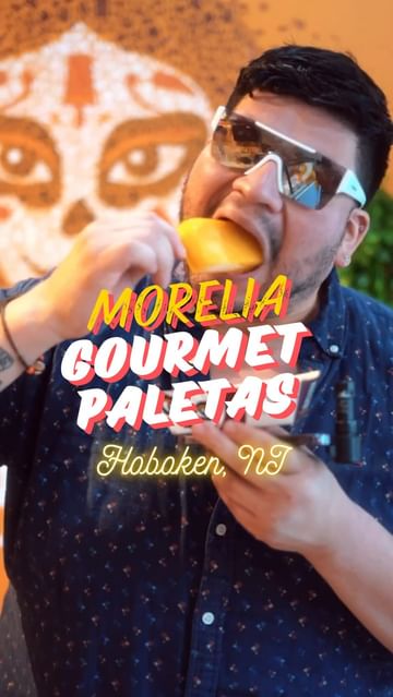 Instagram post by @tobiaseats for Morelia Gourmet Paletas. Caption reads: #Join TobiasEats As He Wraps A 🍋‍🟩 Lime Sorbet....
