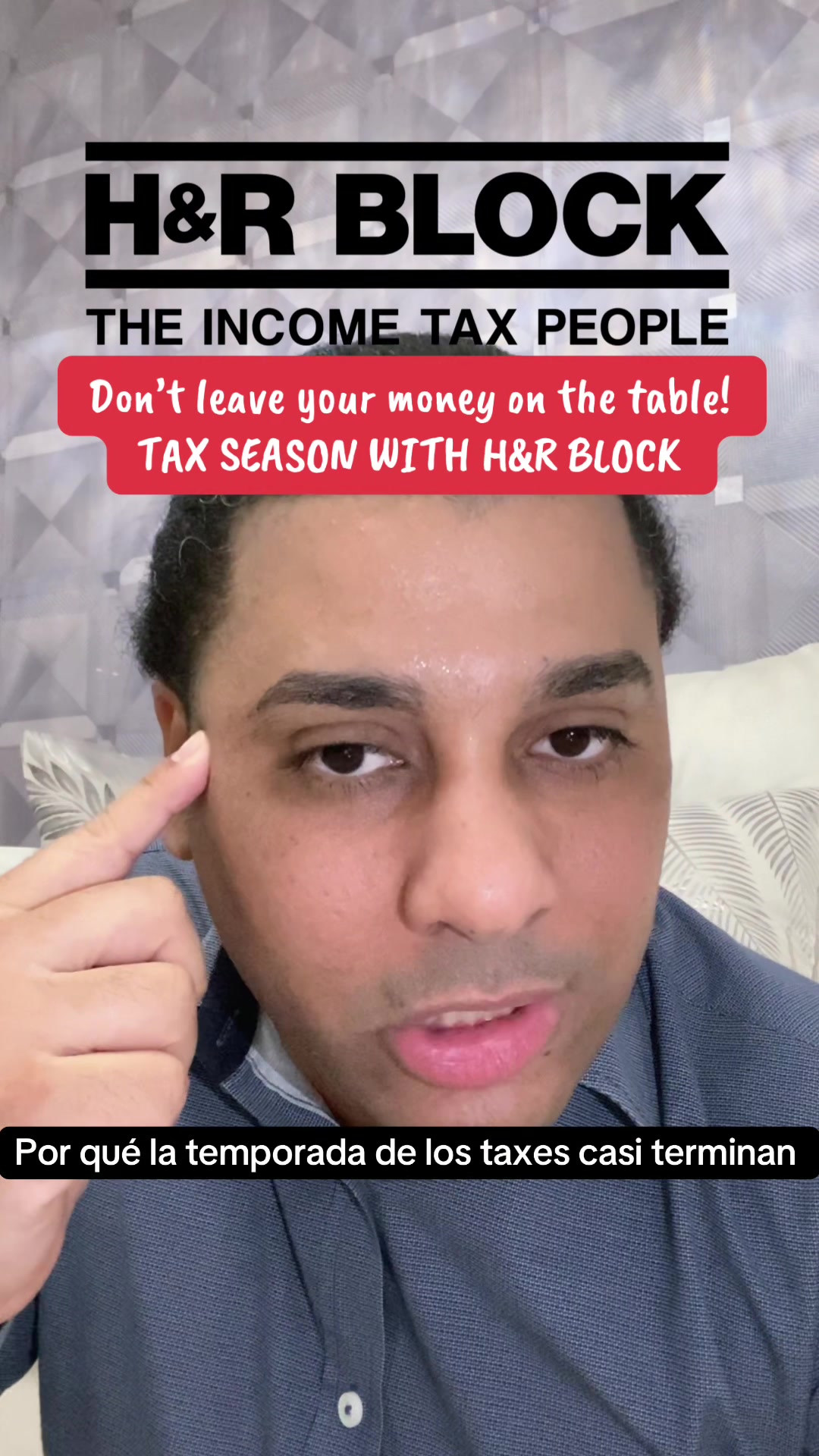 TikTok post by @nikkistudioco for H&R Block. Caption reads: The tax season it’s almost over @hrblock....