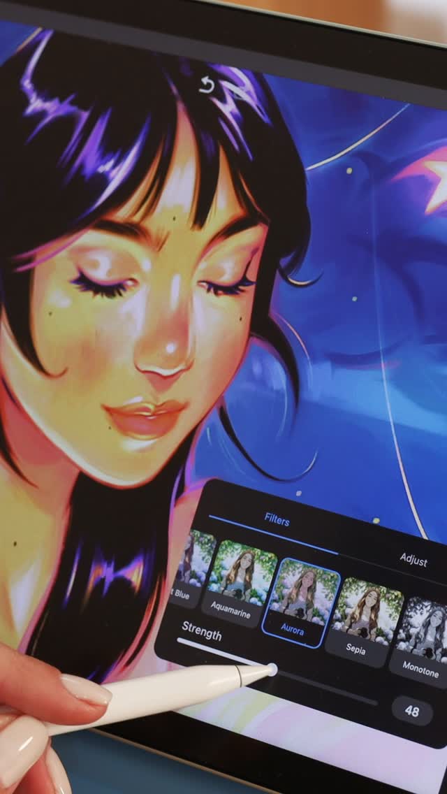 Instagram post by @sarucatepes for Clip Studio Paint. Caption reads: If you’ve been wanting to start your digital art....