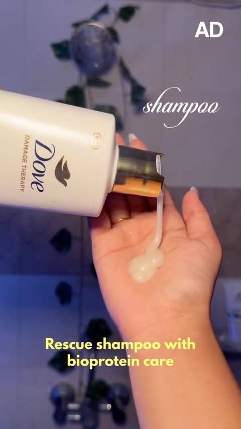 Instagram post by @kumudhaareddyy for Dove. Caption reads: [...] on lab test vs non-conditioning shampoo.....