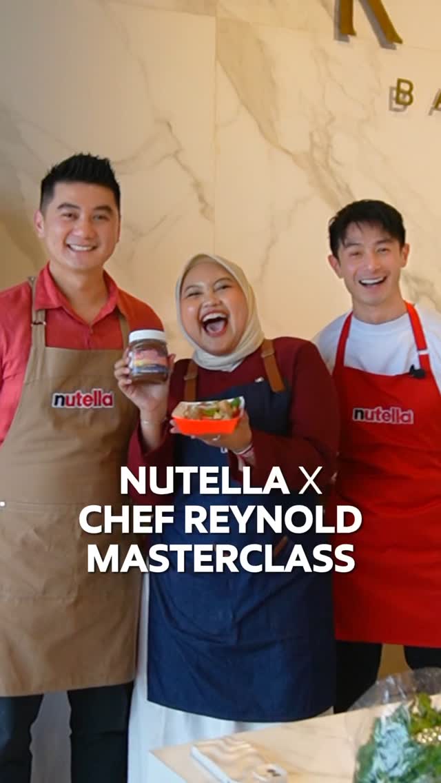 Instagram post by @dhilaskukk for Nutella. Caption reads: Ikut Masterclass bareng Nutella x Chef Reynold....