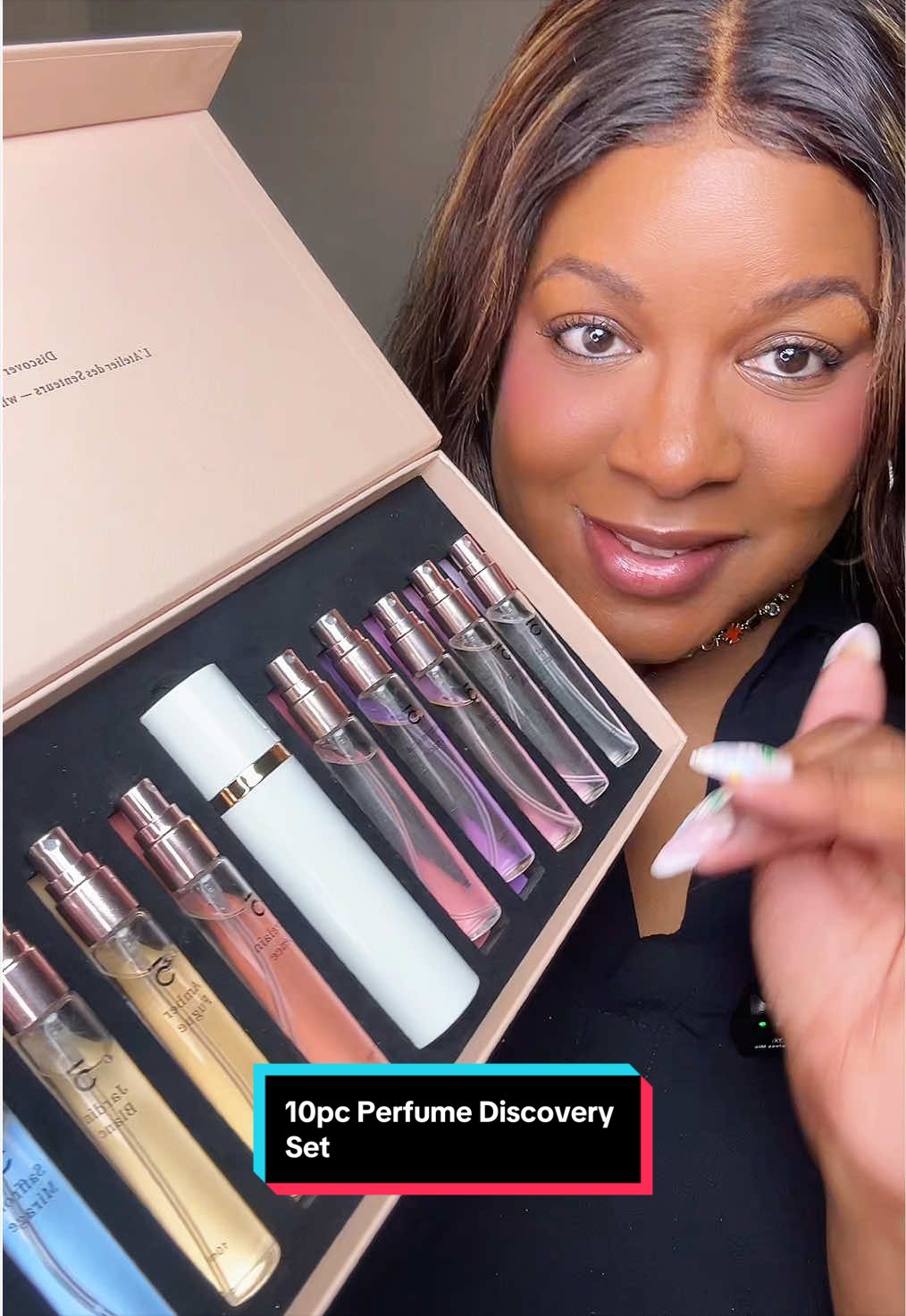 TikTok post by @kameoloves for Maytime. Caption reads: [...] Feminine, floral & romantic scents 🥰....
