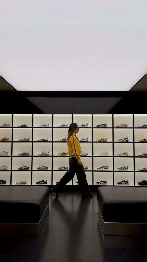 Instagram post by @jaimetoutcheztoi for Onitsuka Tiger. Caption reads: Pick a pair. Pause for a coffee.....