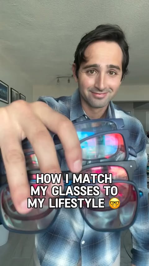 Instagram post by @sander_jennings for Zenni. Caption reads: The glasses transformation you didn’t know you....