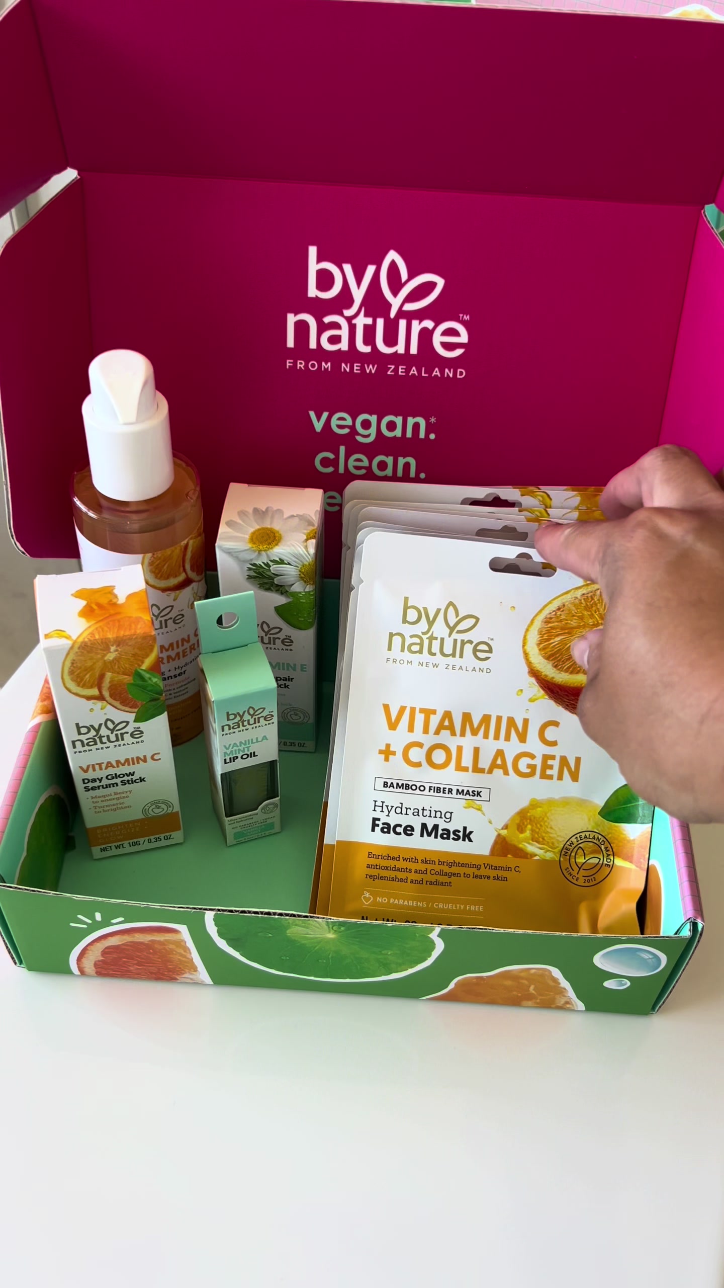 TikTok post by @taylasarah.henderson for bynatureskincare. Caption reads: ✨ Mask. Move. Own it. ✨ @bynatureskincare @Walmart....