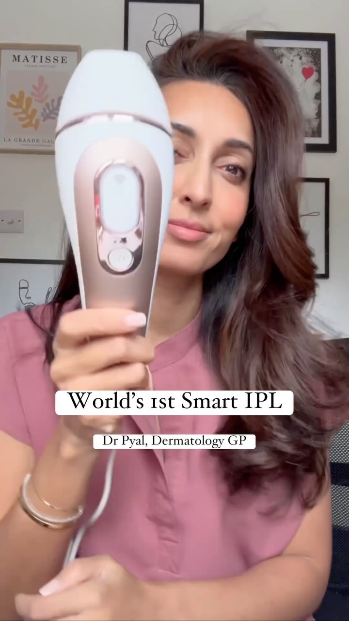 Instagram post by @drpyal for Braun. Caption reads: AD - Exploring the @braun_global Smart IPL:....