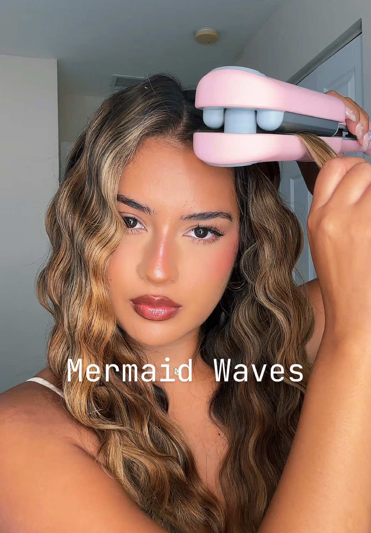 TikTok post by @imlucerocrystal for TYMO Beauty. Caption reads: [...] tips & tricks for you! 💖 @TYMO BEAUTY US....