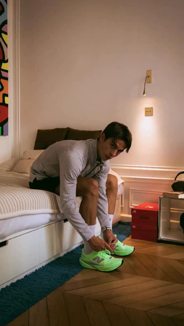 Instagram post by @mark_rupp for New Balance. Caption reads: Who are you when it gets difficult? @newbalance....