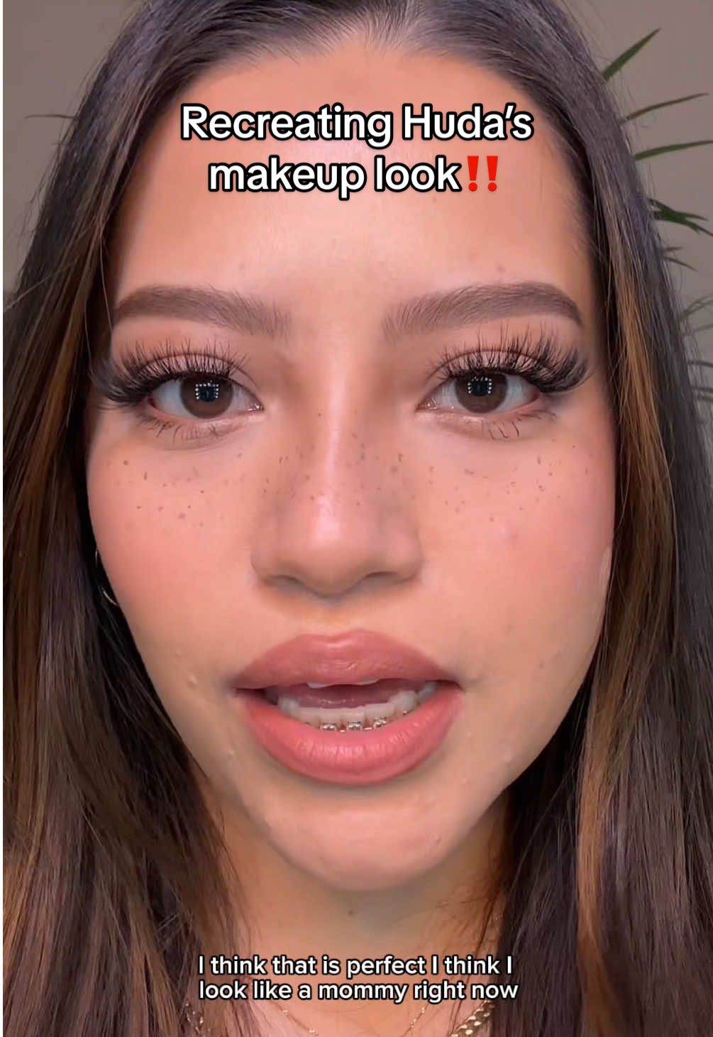 TikTok post by @slaybyjess for Urban Decay. Caption reads: Recreating Huda’s makeup look!! I can’t believe....