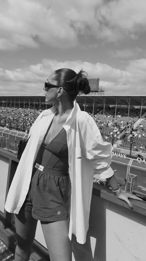 Instagram post by @ellebaillieu for Penfolds Wines. Caption reads: Good wine and food and Formula 1. Not a bad Sunday....
