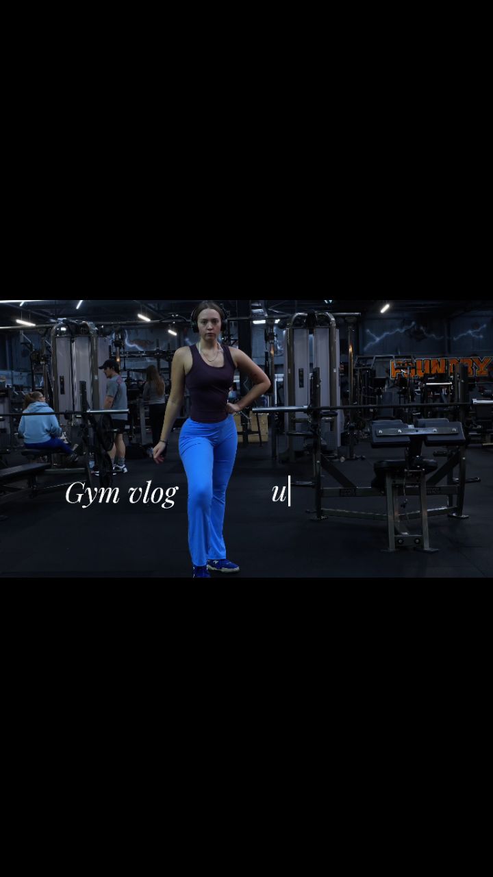 Instagram post by @fitness.with.bebe for Powerlete. Caption reads: Gym vlog - upper 

Wearing @powerlete and....