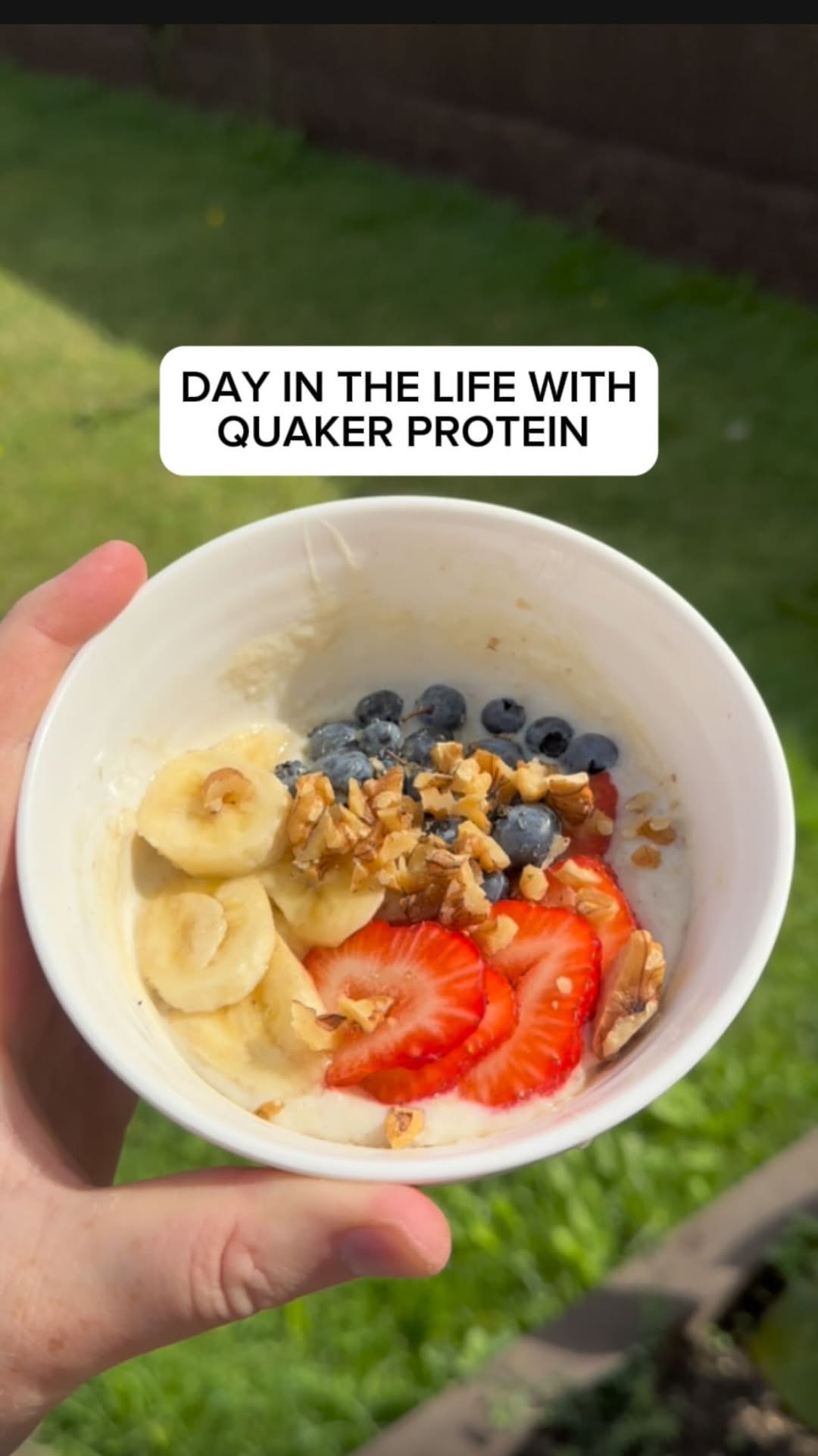 Instagram post by @eatingwithtod for Quaker Oats. Caption reads: #ad | DAY IN THE LIFE 🚶 

Here’s a typical day in....