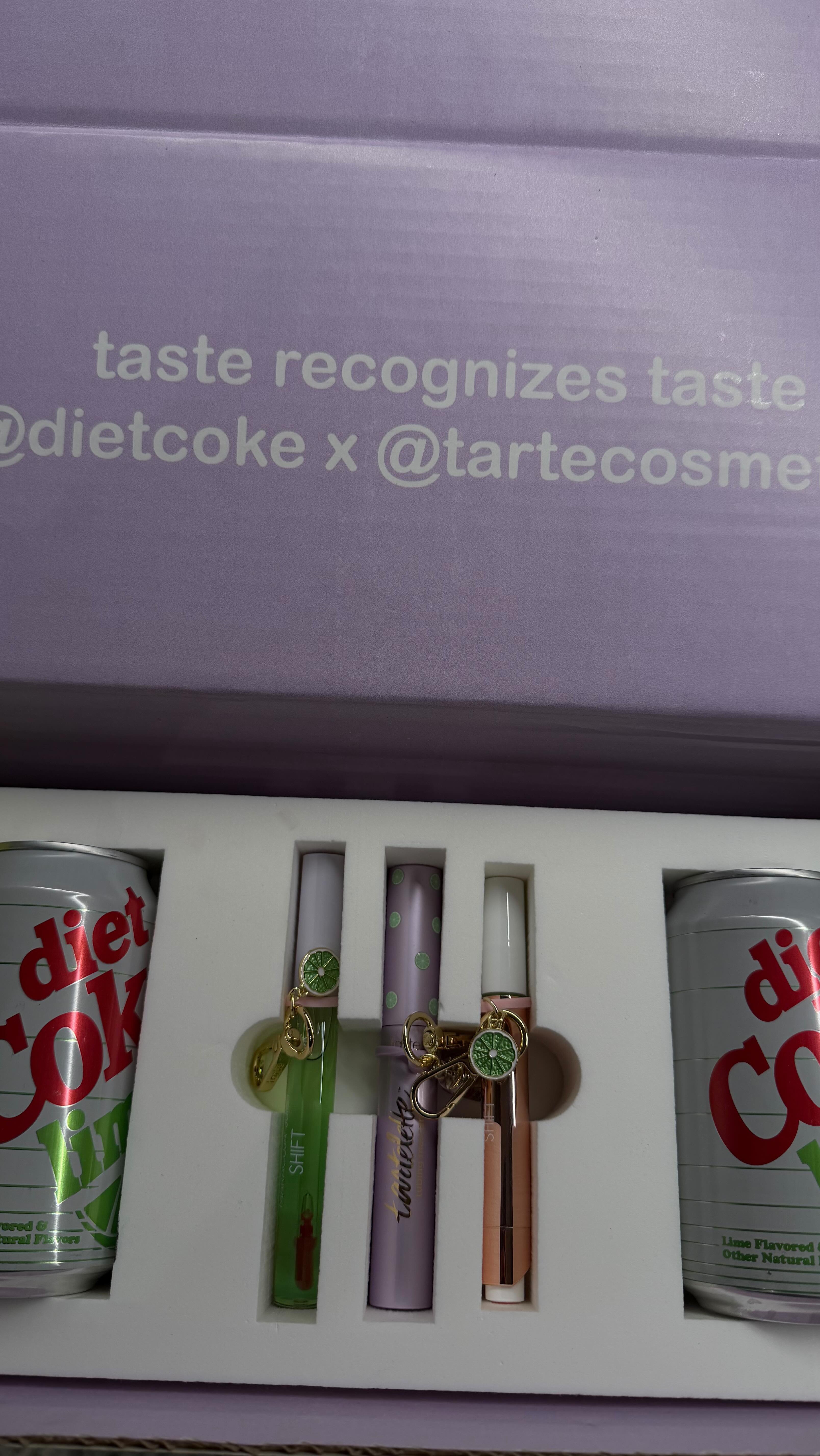 Instagram post by @peytonxblack for Diet Coke. Caption reads: It’s actually perfect💜🍋‍🟩🥤 you can actually....