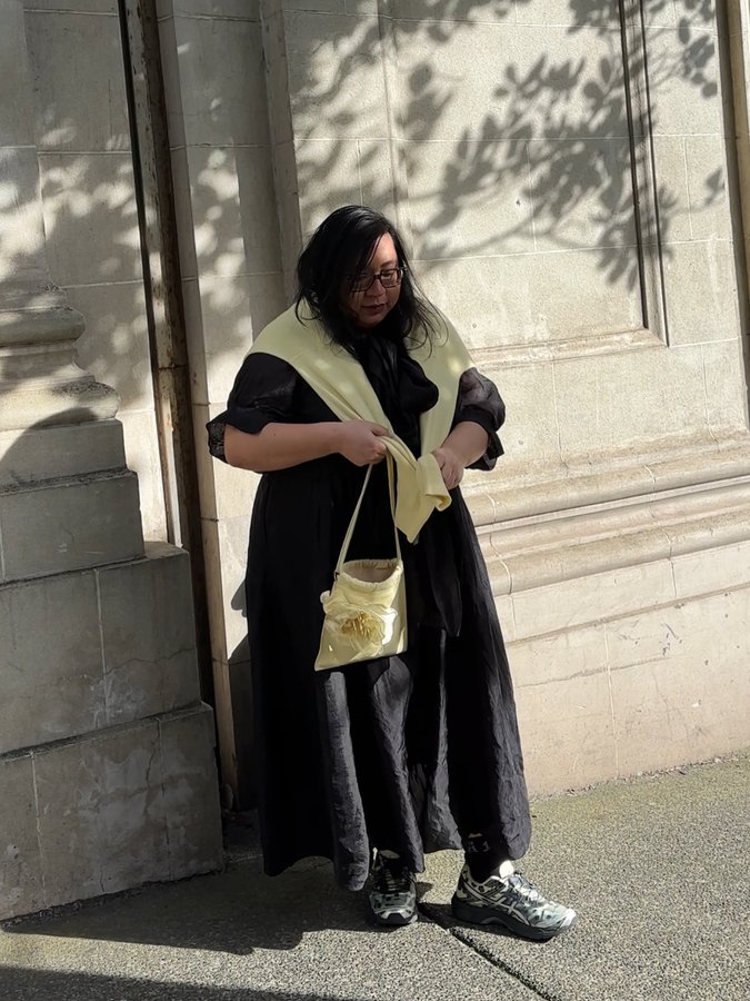 Instagram post by @jessmolina for Assembly Label. Caption reads: [...] Dress @lostandledastray* Cashmere....