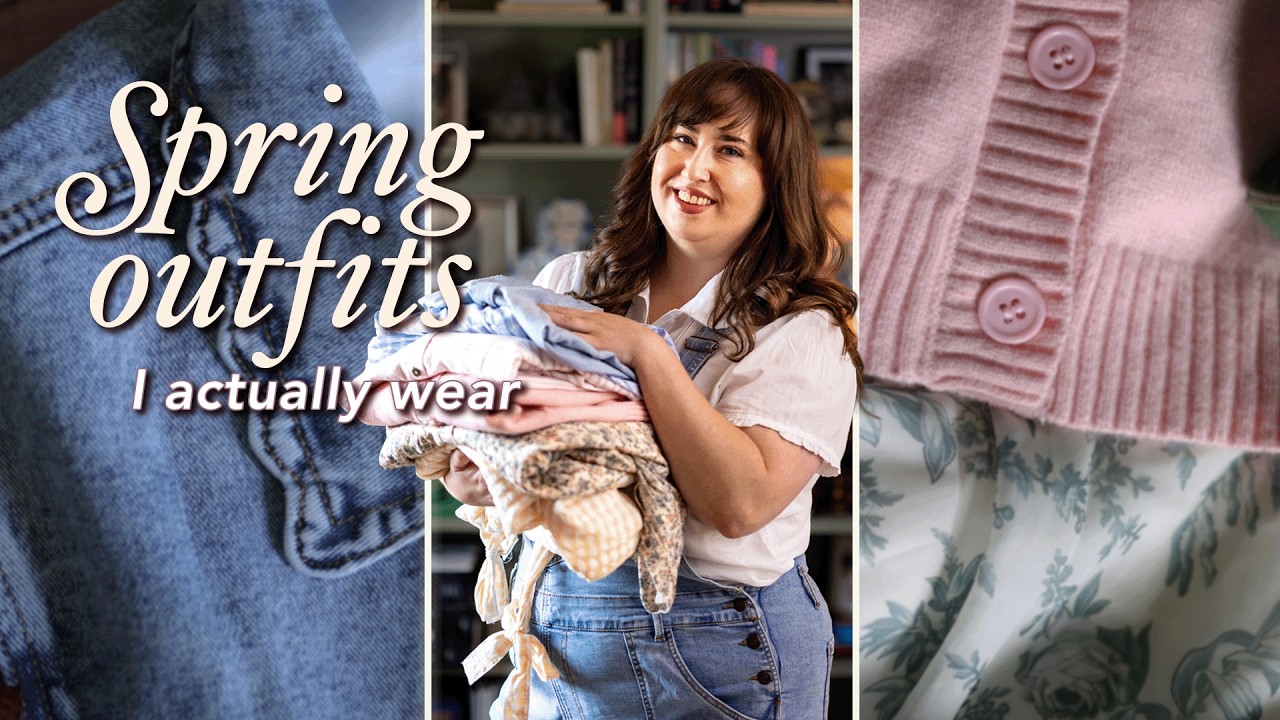 YouTube post by @shelbyscottage for Ana Luísa Bolos e Doces. Caption reads: Spring Outfits I Actually Wear | Casual Outfit....