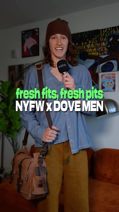 Instagram post by @troycicotte for Dove Men+Care. Caption reads: [...] NYFW with Dove Men antiperspirant.....