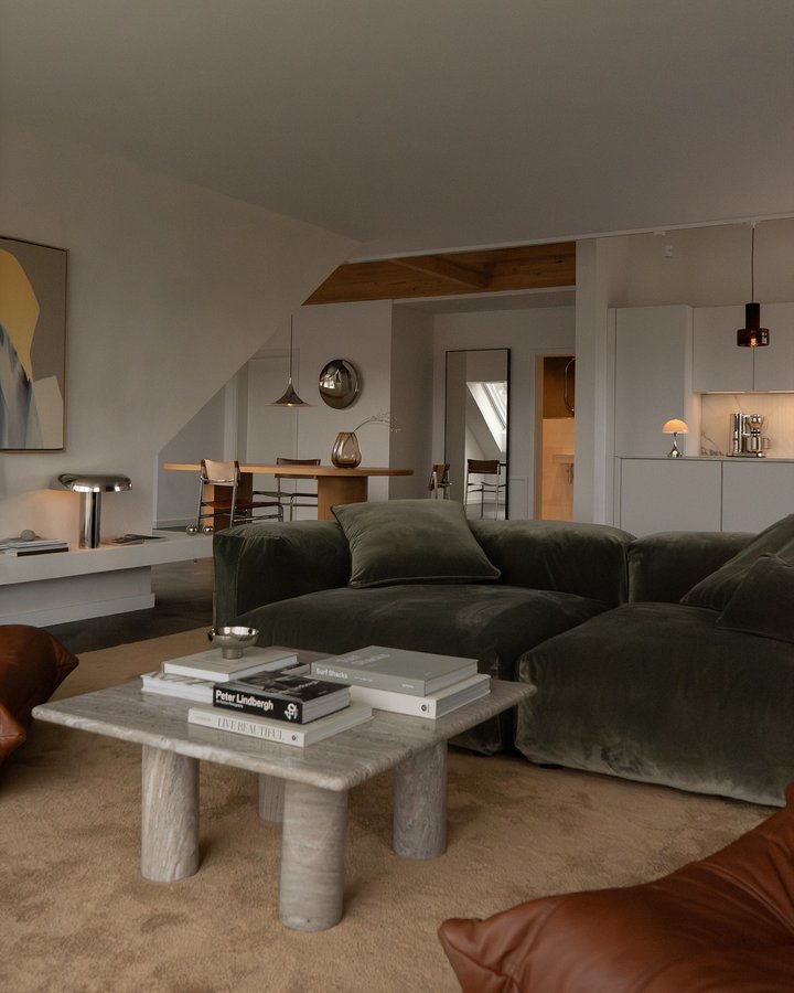 Instagram post by @twoguys1home for Vetsak. Caption reads: [ad] This space feels complete. 
Vetsak fits in....