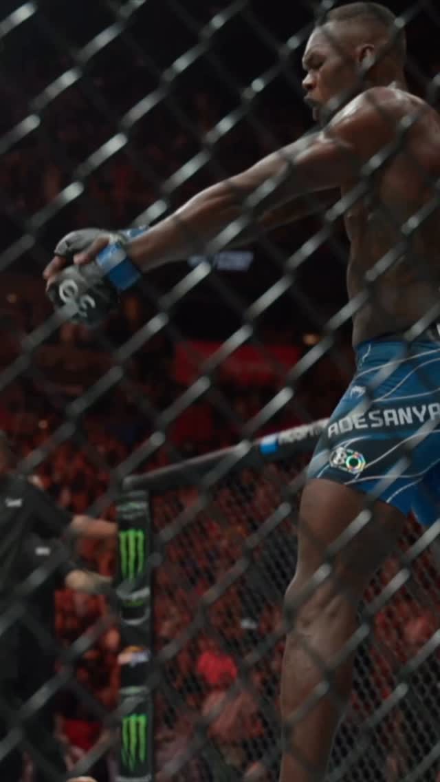 Instagram post by @ufconparamount for BET Networks. Caption reads: Because we love a good match 👀 Watch Adesanya vs....