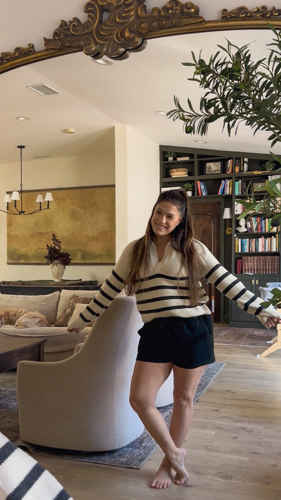 Instagram post by @lizlovery for Stitch Fix. Caption reads: ✨How I Feel More “Put Together” Postpartum✨

As a....