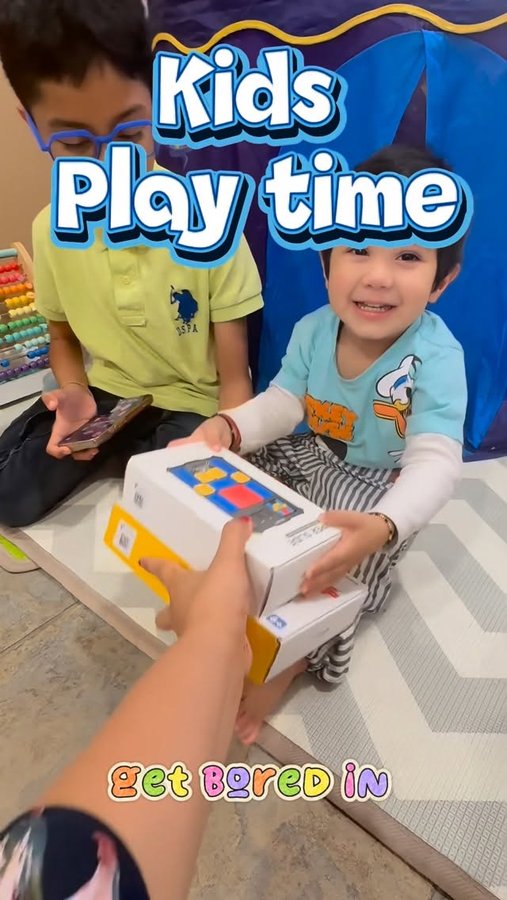 Instagram post by @kanikaugc for GiiKER. Caption reads: 🧩 Smart play, happy brain!
My kids can’t get....