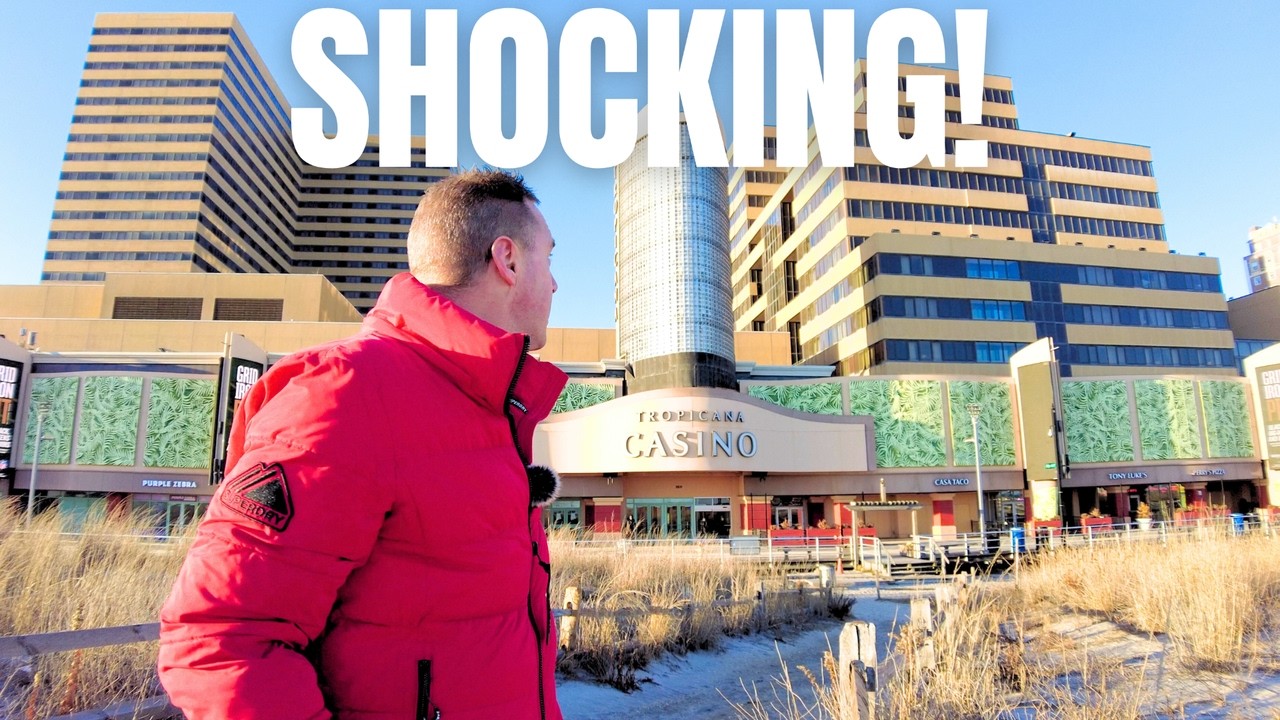 YouTube post by @WalkWithMeTim for Saily. Caption reads: Cheap VS Expensive Hotel In Atlantic City!.