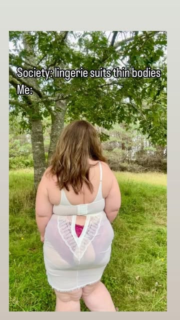 Instagram post by @asksfairy for PARFAIT Lingerie. Caption reads: Let’s drop society’s rules about what plus sized....