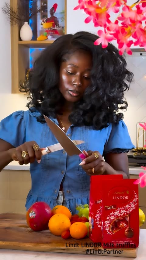 Instagram post by @kristline__ for Lindt. Caption reads: [...] because apparently the winner gets the....