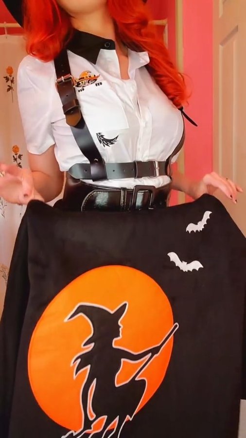 Instagram post by @ashbutton for Unique Vintage. Caption reads: I am that witch, always gonna be that witch....