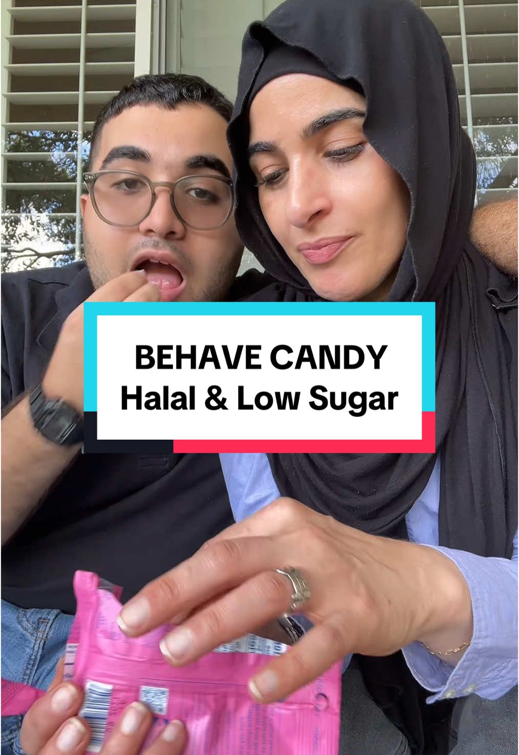 TikTok post by @rubasreality for BEHAVE. Caption reads: You did good @BEHAVE Candy #autism #candy....