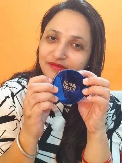 Instagram post by @kaul_me_dutt for Blue Nectar. Caption reads: #ad #incollaboration with @bluenectar_ayurved 
Use....