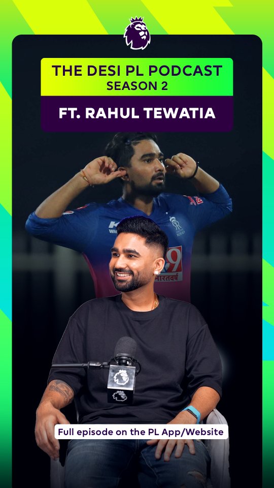 Instagram post by @thedrogbaba for Premier League. Caption reads: Rahul Tewatia takes center stage in The Desi PL....