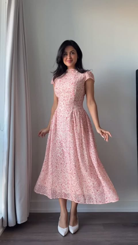Instagram post by @katieomari for Rihoas. Caption reads: [...] all day everyday 🌹 Dresses from....