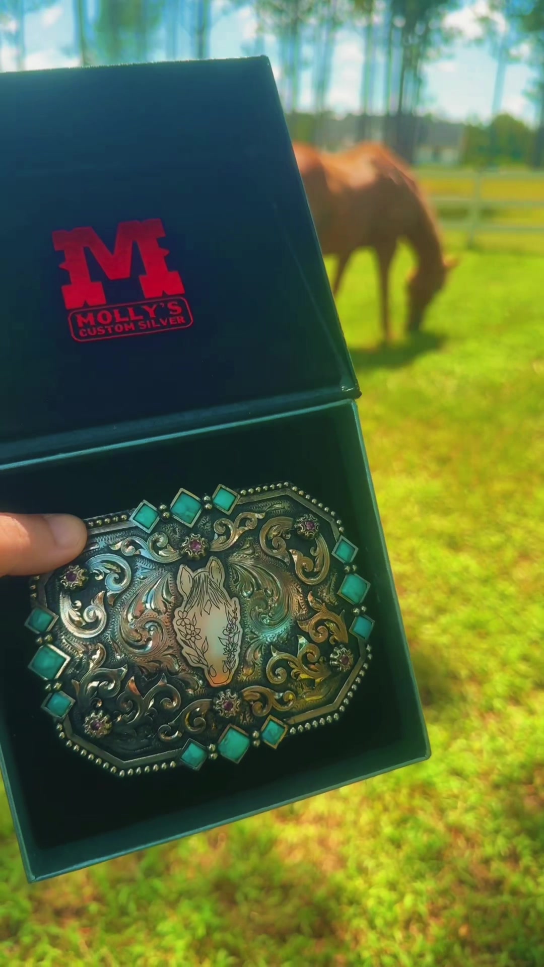 TikTok post by @katelyn.r26 for Molly’s Custom Silver. Caption reads: Thank you @Molly's Custom Silver I absolutely love....