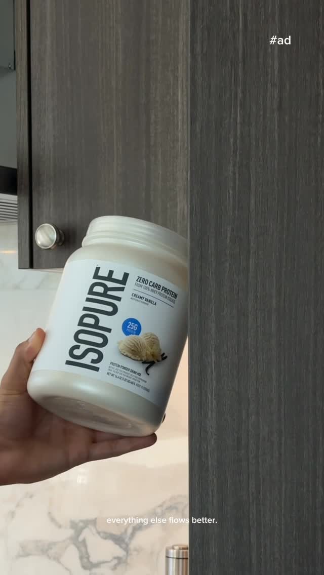 Instagram post by @xterrencebjr for The Isopure Company. Caption reads: #IsopurePartner Most people rush through their....