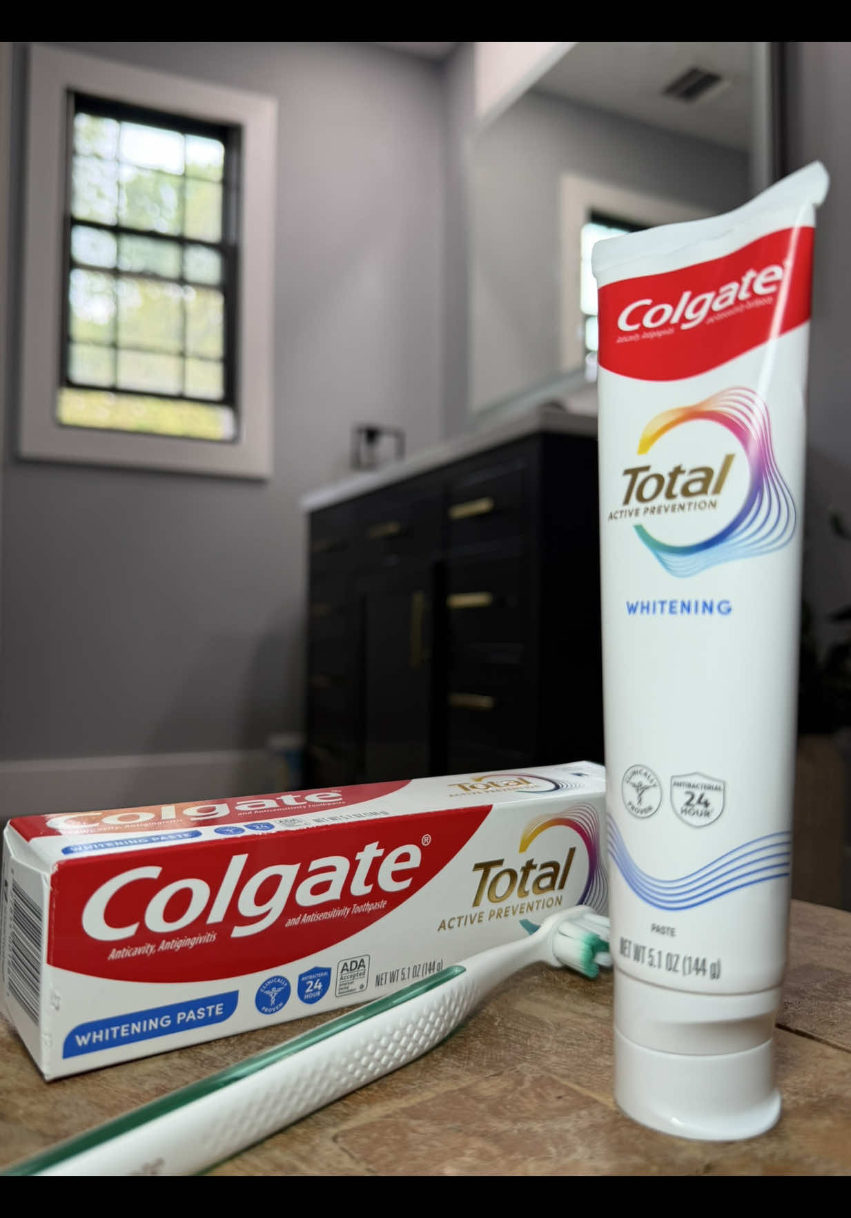 TikTok post by @alex_foxx__ for Colgate-Palmolive. Caption reads: #ad Being a dad taught me something….prevention is....