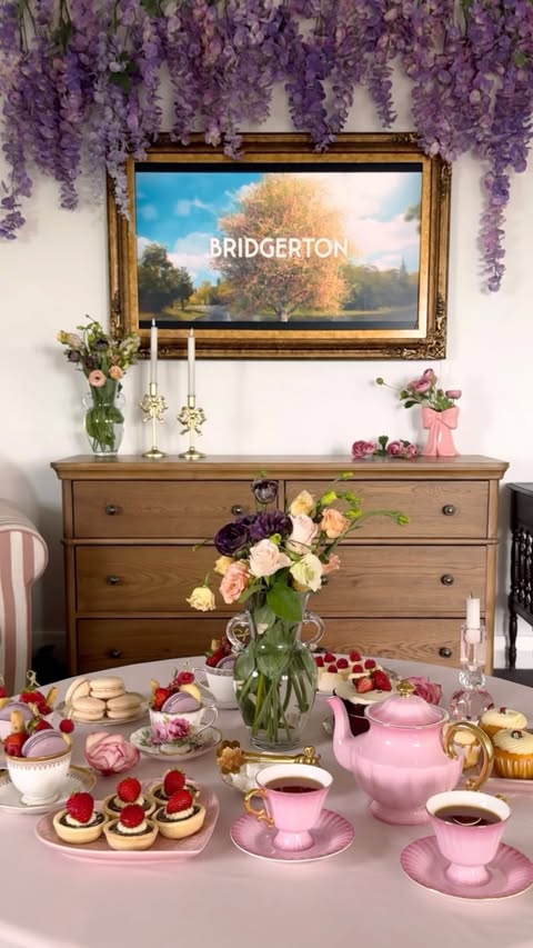 Instagram post by @sheri_wilson_ for Bridgerton. Caption reads: Make haste to the Bridgerton Season 4 Premiere....