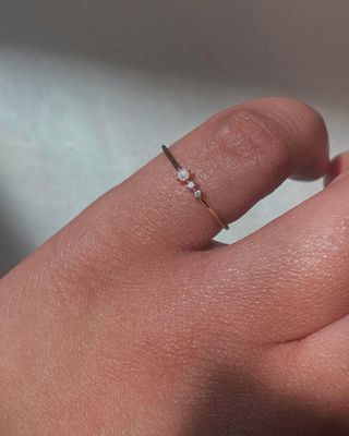 Instagram post by @diamonddivani for Aurelie Gi. Caption reads: [...] Jules | Baroque Pearl Drop Charm from....